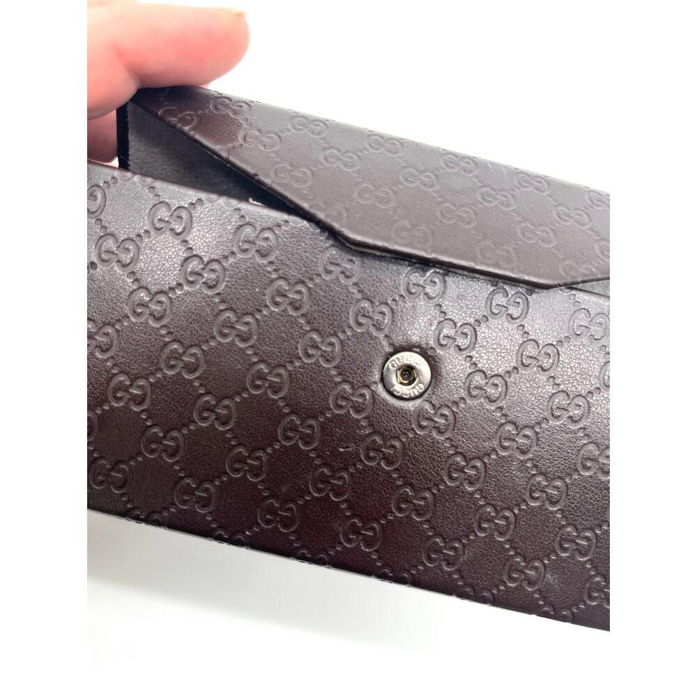 GUCCI Vintage Sunglasses, Case Included, Transparent Illusion Diamond Print - Picture 11 of 11